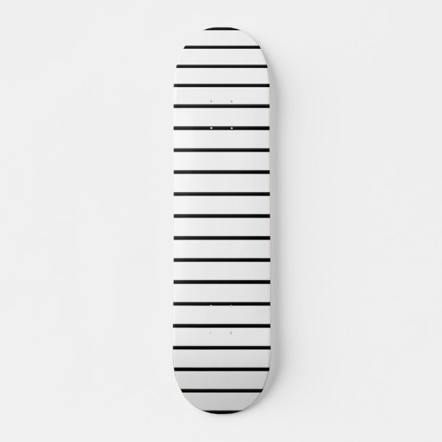 Skate Cute black white stripes (Frente)