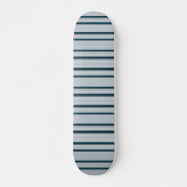 Skate Cute blue gray stripes  (Frente)