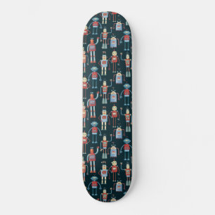 Skate Cute Retro Style 1950s Robots
