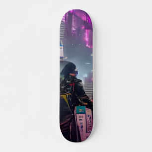 Skate Cyberpunk Futurist - Decodificador de Papelão
