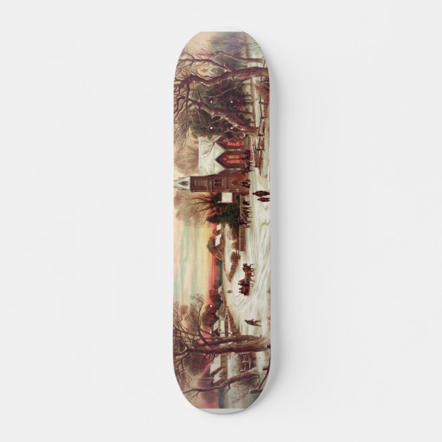 skate da Cena de inverno na véspera de Natal (Frente)