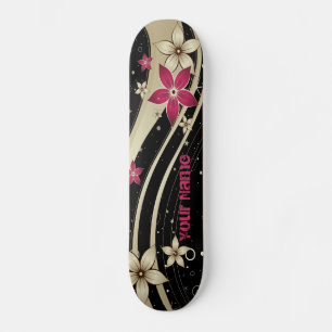 Skate da decoração 19 da flor