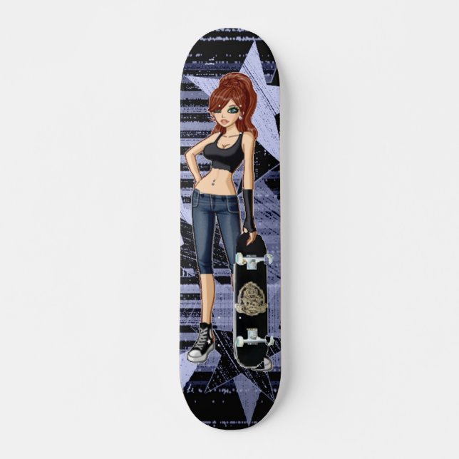 Skate da menina do patinador da estrela (Frente)