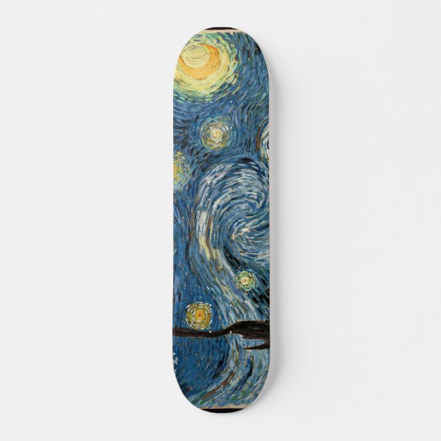 Skate da noite estrelado de Van Gogh pro (Frente)