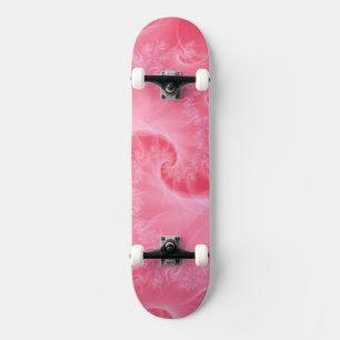 Skate da torção do rosa e do branco