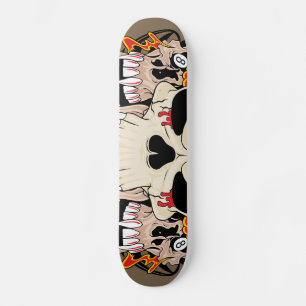 Skate da velha escola da bola do crânio oito do