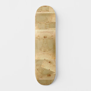 Skate Da Vinci Fine Art Desenhando Homem Vitruviano "Pat