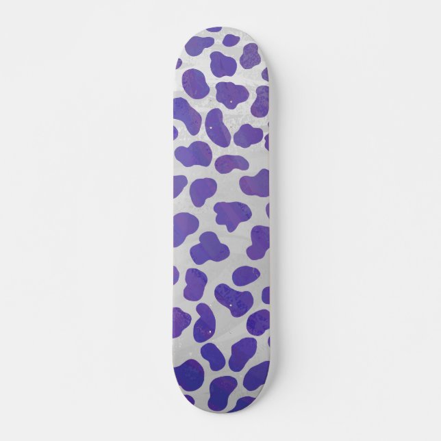 Skate Dalmaciano Roxo e Impressão branco (Frente)