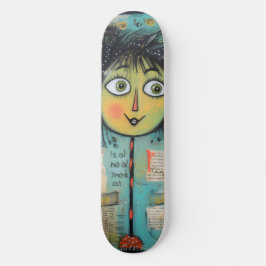 Skate Dama de Arte 17 Encantadora e angustiado