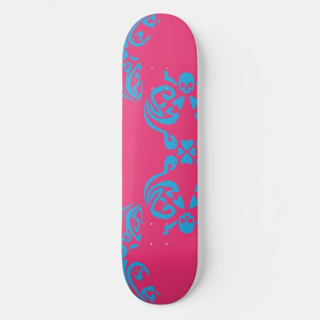 Skate Damask Magenta-Aqua (Frente)
