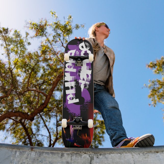 Skate dança do carro roxo (Ao ar livre 1)