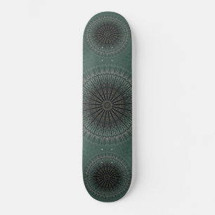 Skate Dark Teal Mandala