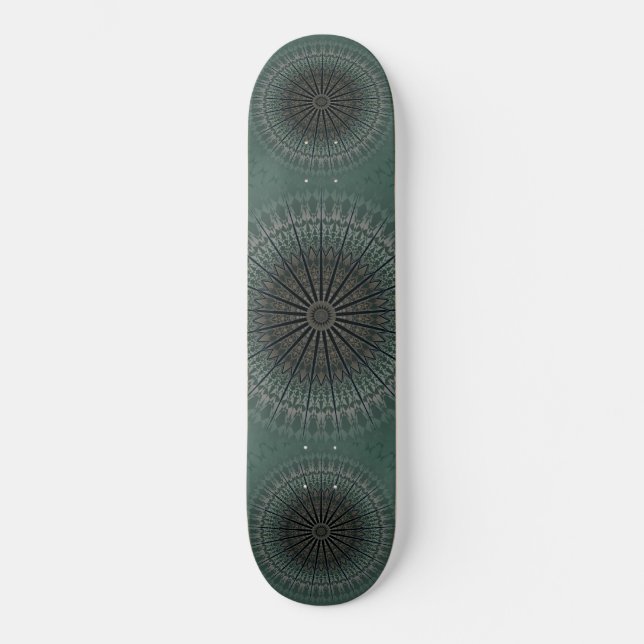 Skate Dark Teal Mandala (Frente)