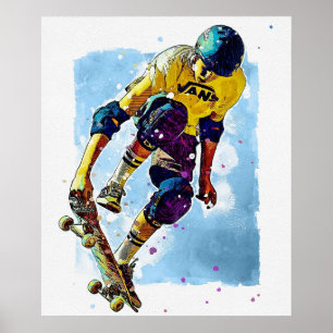 Skate de 20" x Poster de 24"