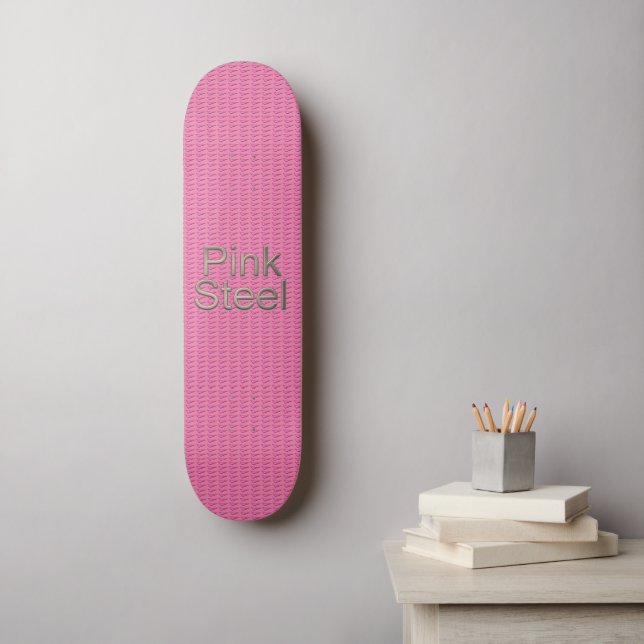 skate de aço rosa (Arte de parede)