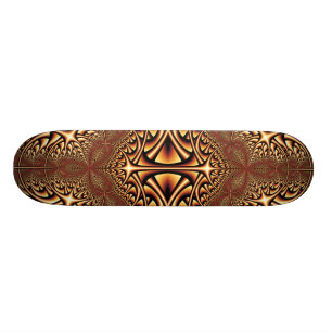 Skate de bronze do Fractal do caleidoscópio