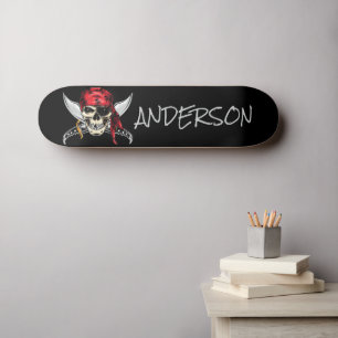 skate de casco de navio pirata personalizado