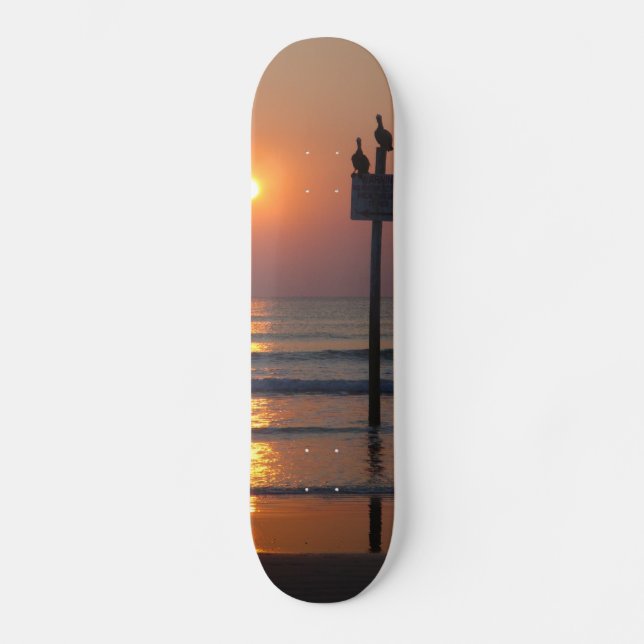 Skate de Daytona Beach FL do oceano do nascer do (Frente)