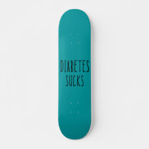 skate de diabetes turquesa