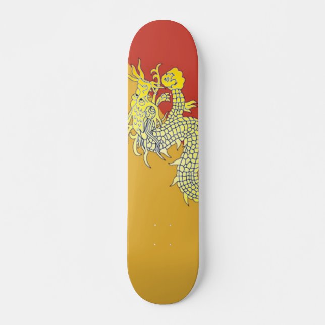 skate de dragões amarelos (Frente)