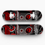 Skate de Estilo do Grafite Vermelho | Quadro de sk<br><div class="desc">Skate do estilo do Grafite vermelho | Pavimento do skate de Grafite - Este skate de Grafite personalizado faz um excelente presente para qualquer um que adora skate.</div>