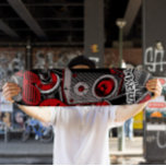 Skate de Estilo do Grafite Vermelho | Quadro de sk<br><div class="desc">Skate do estilo do Grafite vermelho | Pavimento do skate de Grafite - Este skate de Grafite personalizado faz um excelente presente para qualquer um que adora skate.</div>