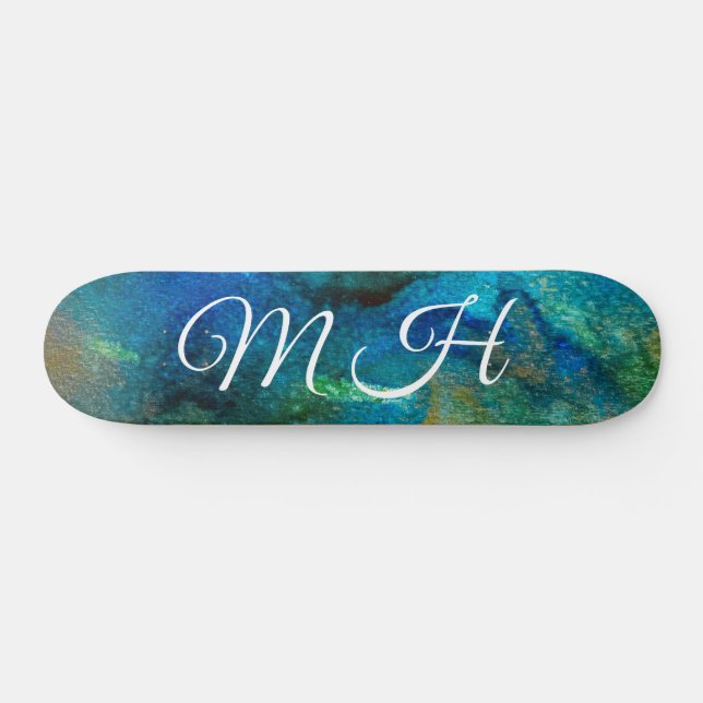 Skate de fantasia da Sereia Verde-Glitter (Horz)
