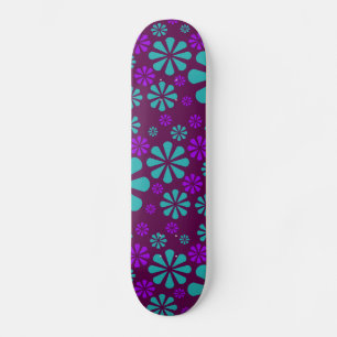skate de flores de abstrato