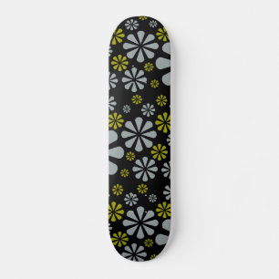 skate de flores de abstrato