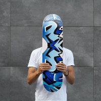 skate de grafite com legendas personalizadas