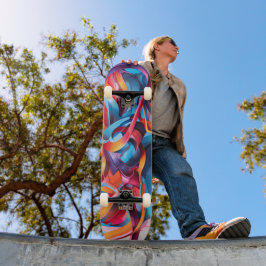 skate de Grafite de arte na rua 16