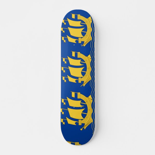 skate de navio amarelo (Frente)