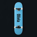 skate de nome personalizado<br><div class="desc">Nome personalizado skate azul</div>