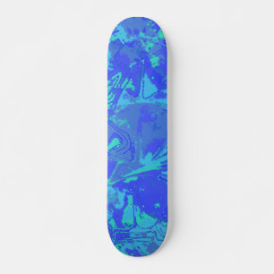 skate de padrão azul abstrato