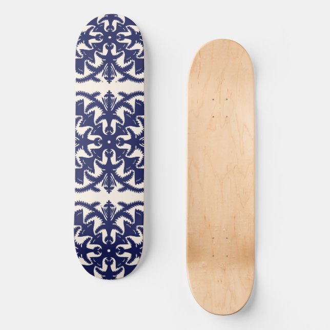 skate de padrão tropical (Frente)