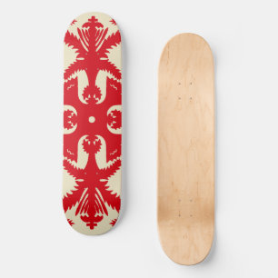 skate de padrão tropical