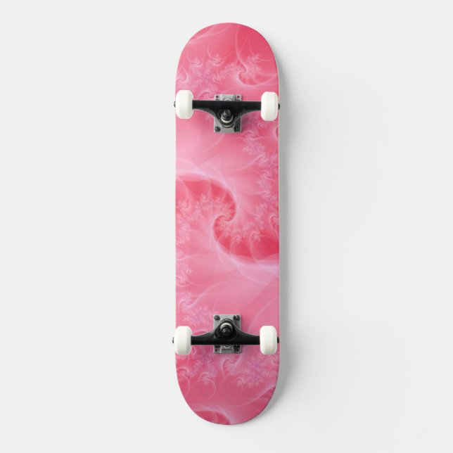 skate de torção branca e rosa (Frente)
