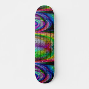 Skate Deck Arco-Íris psicodélico