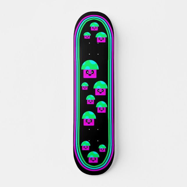 SKATE DECK DE COGUMELO KAWAII (Frente)