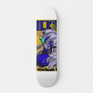 skate deck inspirado em gundam