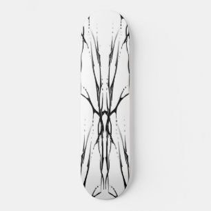 Skate Deer Skull Tribal Tattoo Digital Black and White