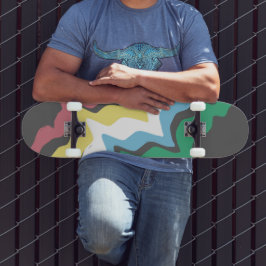 Skate Deficiência Orgulho Mês De Julho Cores De Consciên