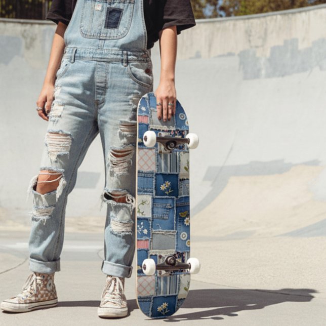 Skate Denim Patchwork (Criador carregado)