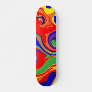Skate Derramar - arco-íris líquido giratório
