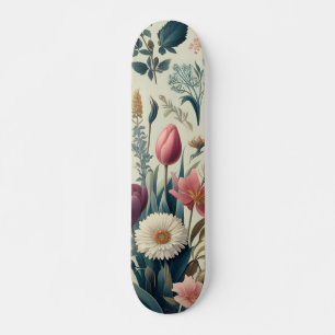 Skate Descubra o Deslumbrante Padrão Botânico Floral de