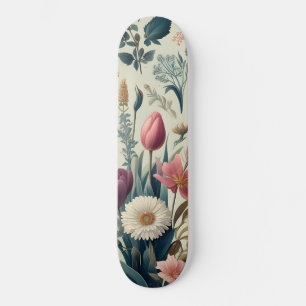 Skate Descubra o Deslumbrante Padrão Botânico Floral de