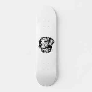 Skate Desenho da Cabeça Canina