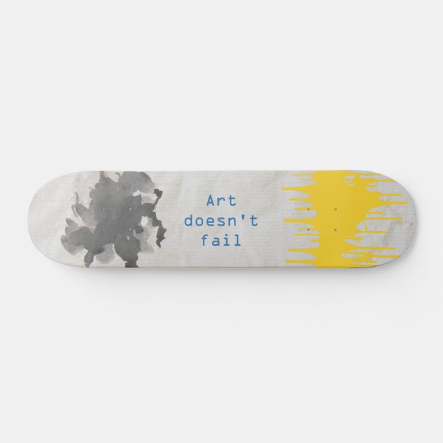 Skate desenho de arte de respingo de tinta. combinação p (Horz)