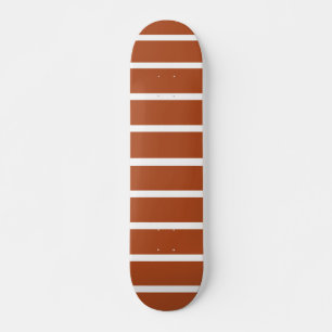 Skate Desenho de Listras Marrom Chocolate