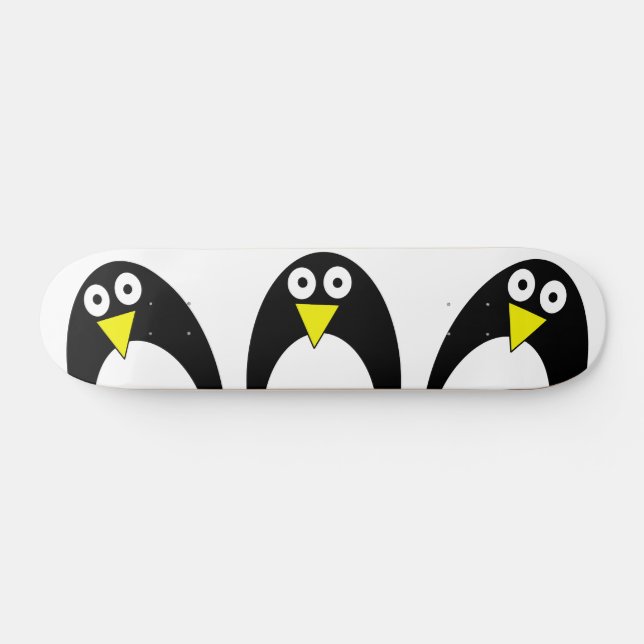 Skate Desenho de pinguins cártico (Horz)
